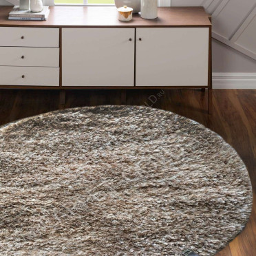 Бельгийский ковер Rhapsody 2501 102 круглый длинноворсовый пушистый