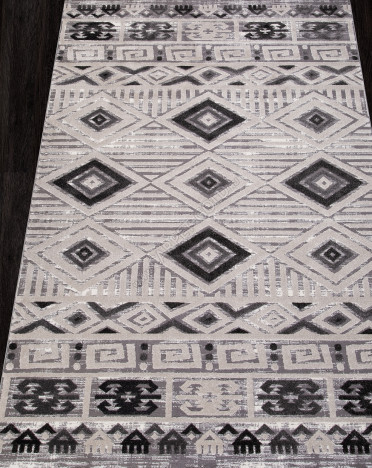 Ковер турецкий QP002 ECLIPSE (Полиэстер, серый)