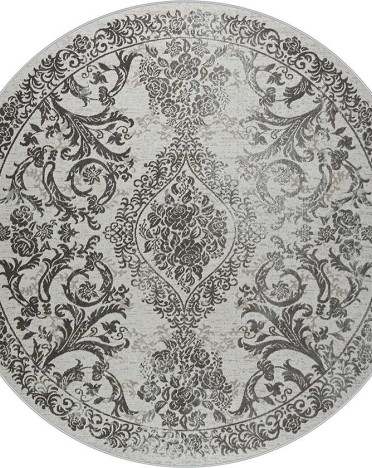 Ковер российский 36932J Rimma Lux круглый (Хит-сет, серый)