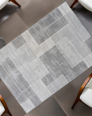 Ковер бельгийский 63745-6979 Argentum Platinum (PP Heatset Высокоплотный, серый)