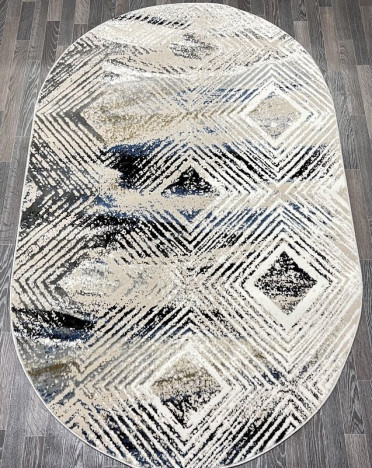 Ковер турецкий 40670A AURA (Акрил, бежевый, синий)