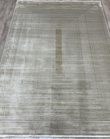 Ковер турецкий FH05B MOOD (Акрил, Эвкалиптовый шелк, желтый, серый)