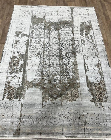 Ковер турецкий TM99A ELEXUS ASCENSION (Бамбуковый шелк, бежевый, серый)