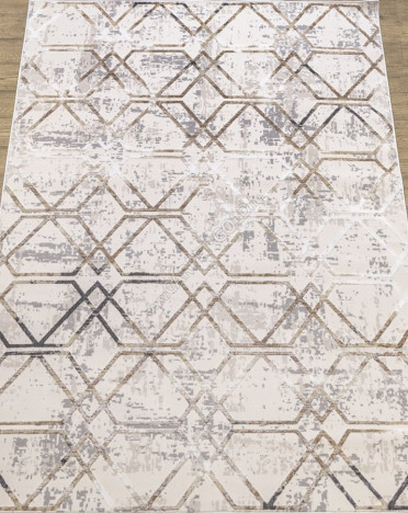 Ковер российский 20401-25565 Прима (Полиэстер, серый, кремовый)