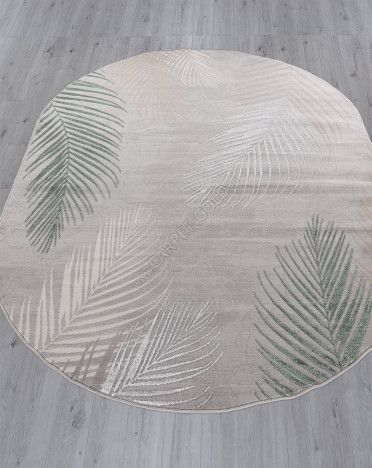 Ковер российский F167 LIMAN (Полиэстер, зеленый, серый)