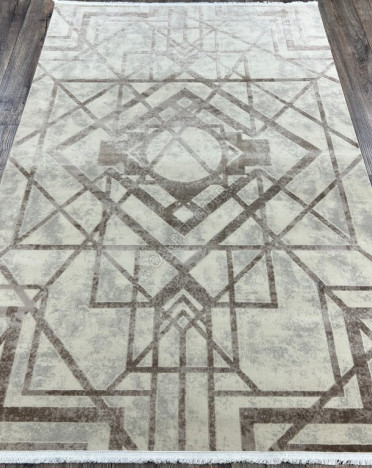 Ковер турецкий 04041A JULIA (Вискоза, бежевый)