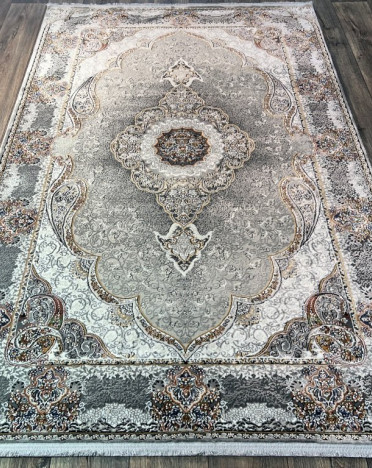 Турецкий ковер Turcia ISFAHAN 29047A (Полиэстер, серый)