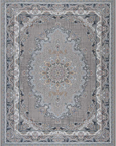 Иранский ковер Iran Mashad 1500 G174 (Акрил, серый)
