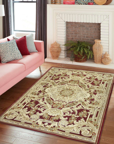 Ковер бельгийский 38388 Genova (Вискоза, красный)