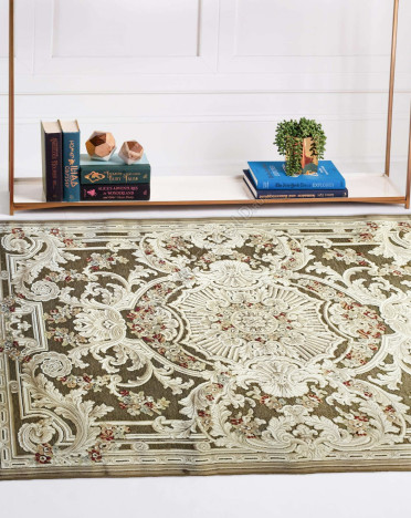 Ковер бельгийский 38388-7292-71 Genova (Вискоза, зеленый)