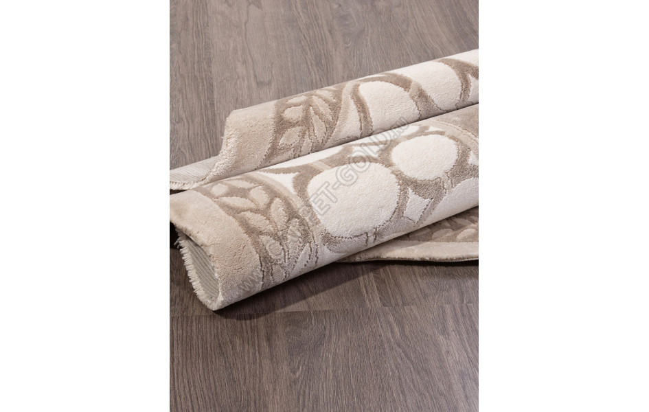 Ковер 00842A - BROWN / BROWN круг коллекция SAFIR