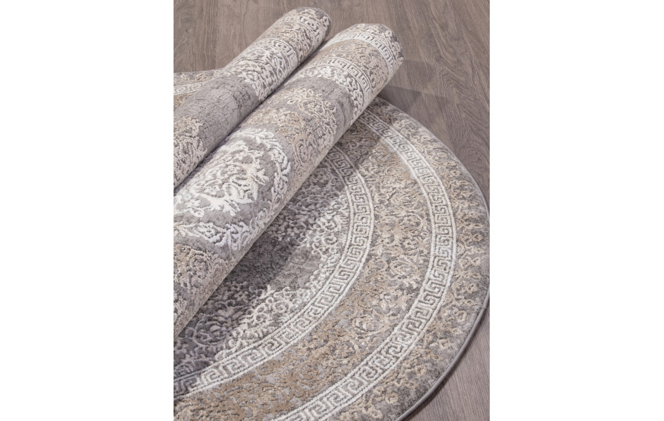 Ковер 04073C - GREY / BROWN - Овал - коллекция ARMINA